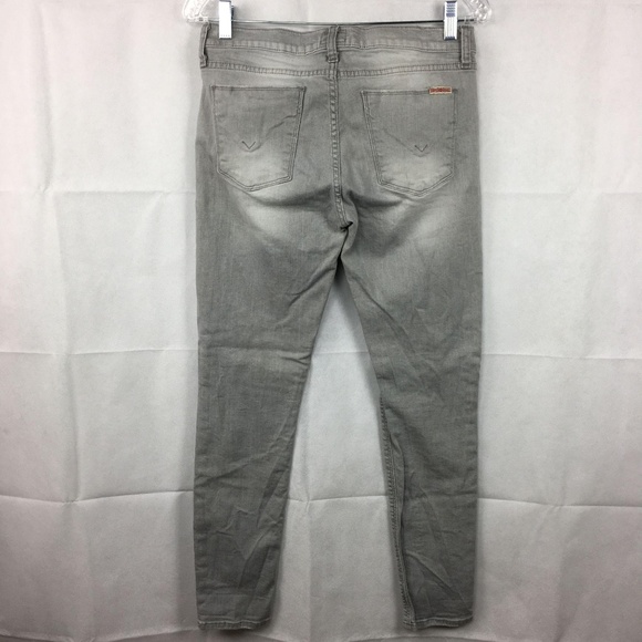 Hudson Krista Ankle Super Skinny Jeans Gray Sz 28 - Picture 8 of 13
